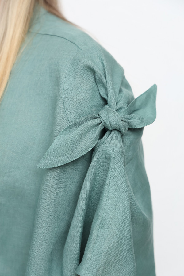 Блузa Emporio Armani, размер 42, цвет зелёный - фото 6