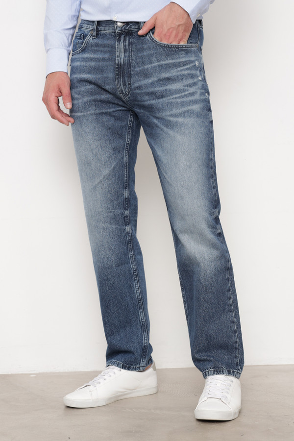 Классические джинсы Hugo, размер 46-48(L34), цвет синий - фото 4