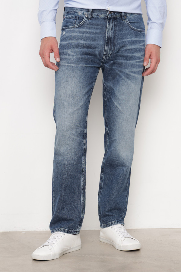 Классические джинсы Hugo, размер 46-48(L34), цвет синий - фото 3
