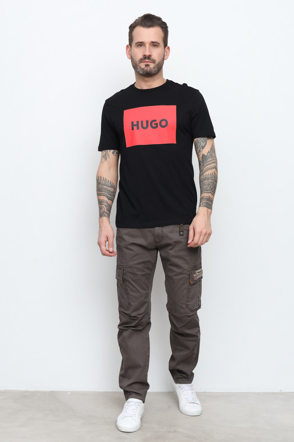 Футболкa Hugo, размер 56, цвет чёрный - фото 2