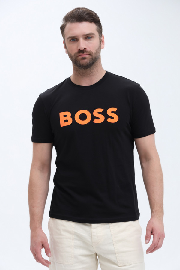 Футболкa Boss Orange, размер 56, цвет чёрный - фото 1