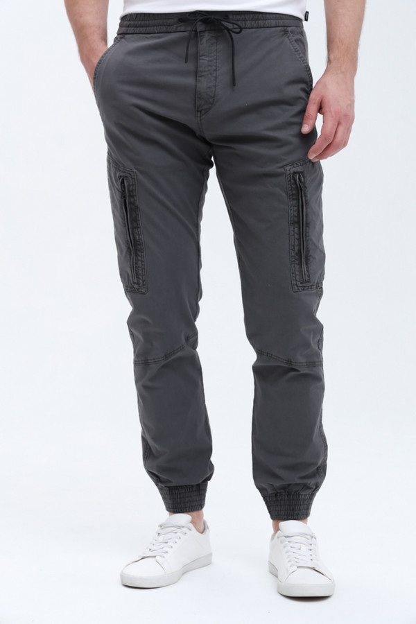 Спортивные брюки Hugo, размер 48(L34), цвет серый - фото 1