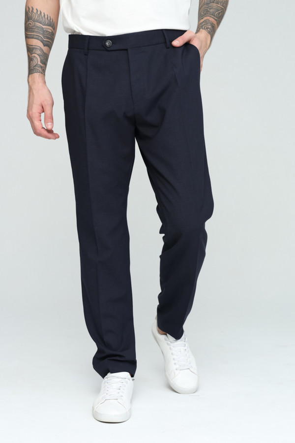 Классические брюки Boss Black, размер 50, цвет синий