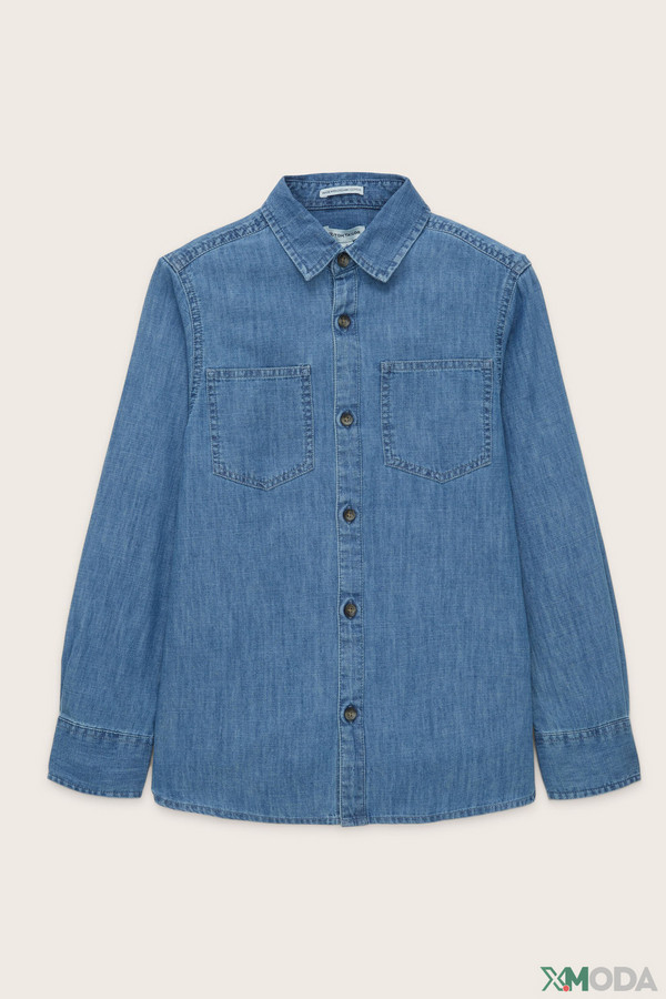 Рубашка Tom Tailor, размер 46-176, цвет синий - фото 1