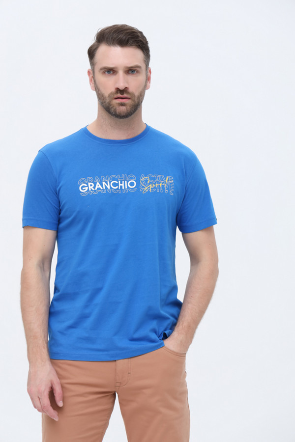 Футболкa Granchio, размер 46-48, цвет синий - фото 3