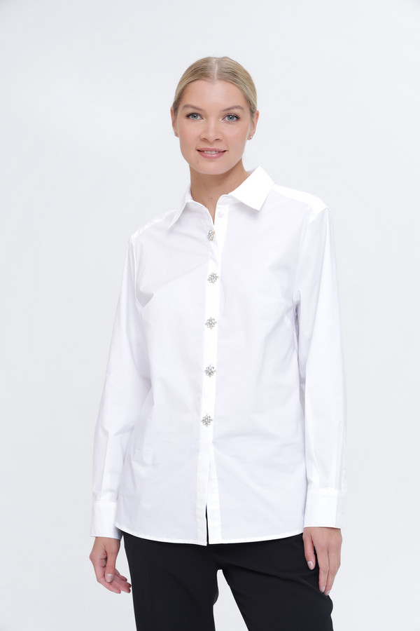 Рубашка с длинным рукавом Pezzo, размер 42, цвет белый - фото 1