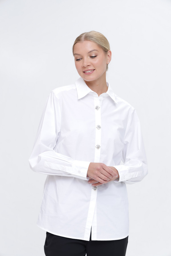 Рубашка с длинным рукавом Pezzo, размер 42, цвет белый - фото 4