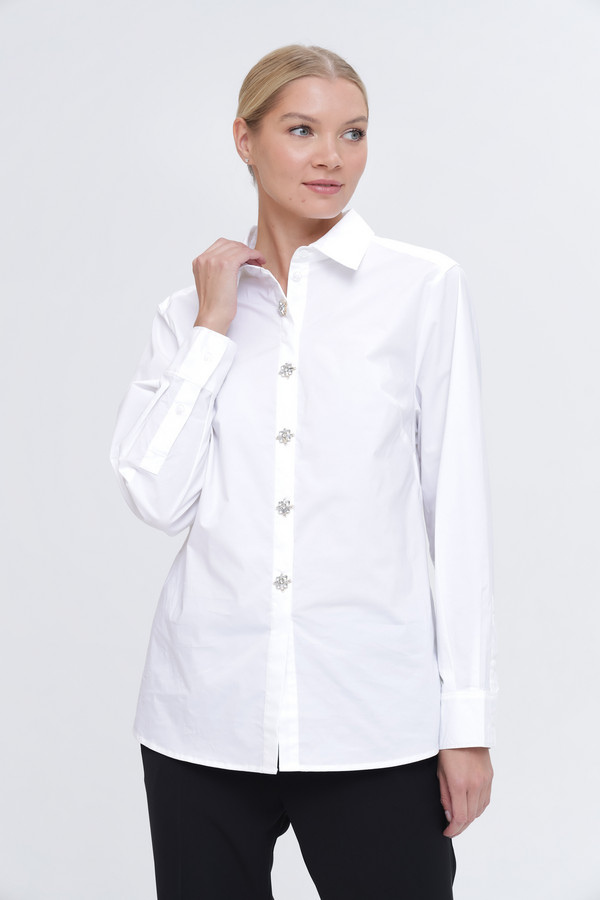Рубашка с длинным рукавом Pezzo, размер 42, цвет белый - фото 5