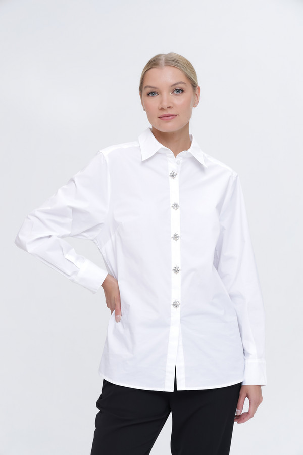 Рубашка с длинным рукавом Pezzo, размер 42, цвет белый - фото 3