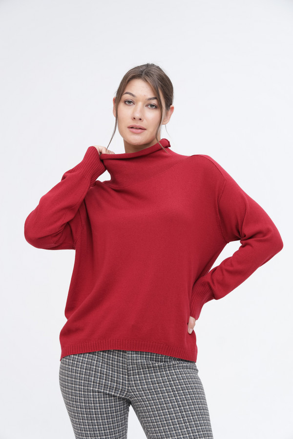 Пуловер Pezzo, размер 52, цвет бордовый - фото 3