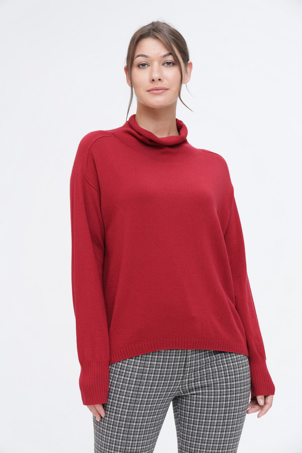 Пуловер Pezzo, размер 52, цвет бордовый - фото 1