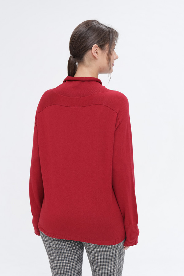 Пуловер Pezzo, размер 52, цвет бордовый - фото 4