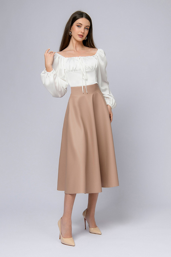 Юбка 1001 DRESS, размер 44, цвет бежевый - фото 1