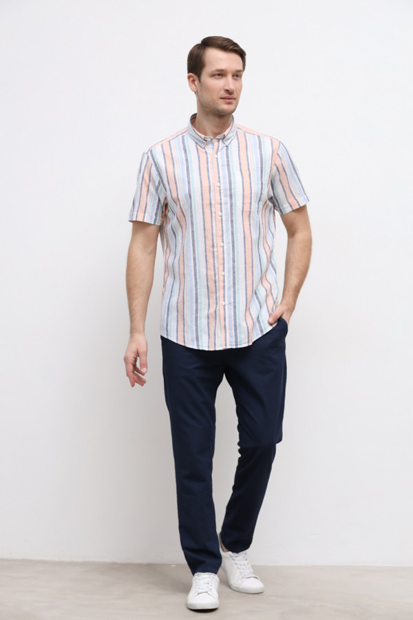 Мужские рубашки с коротким рукавом Pioneer, размер 54-56, цвет разноцветный - фото 2