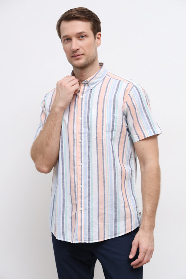 Мужские рубашки с коротким рукавом Pioneer, размер 54-56, цвет разноцветный - фото 3