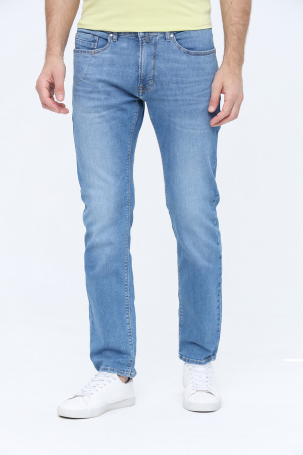 Классические джинсы Pierre Cardin голубого цвета