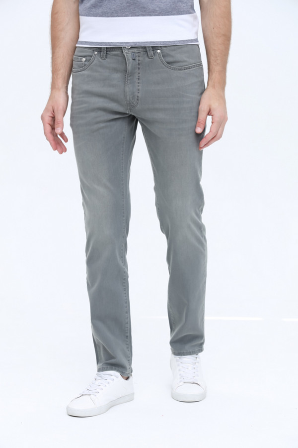 Классические джинсы Pierre Cardin серого цвета