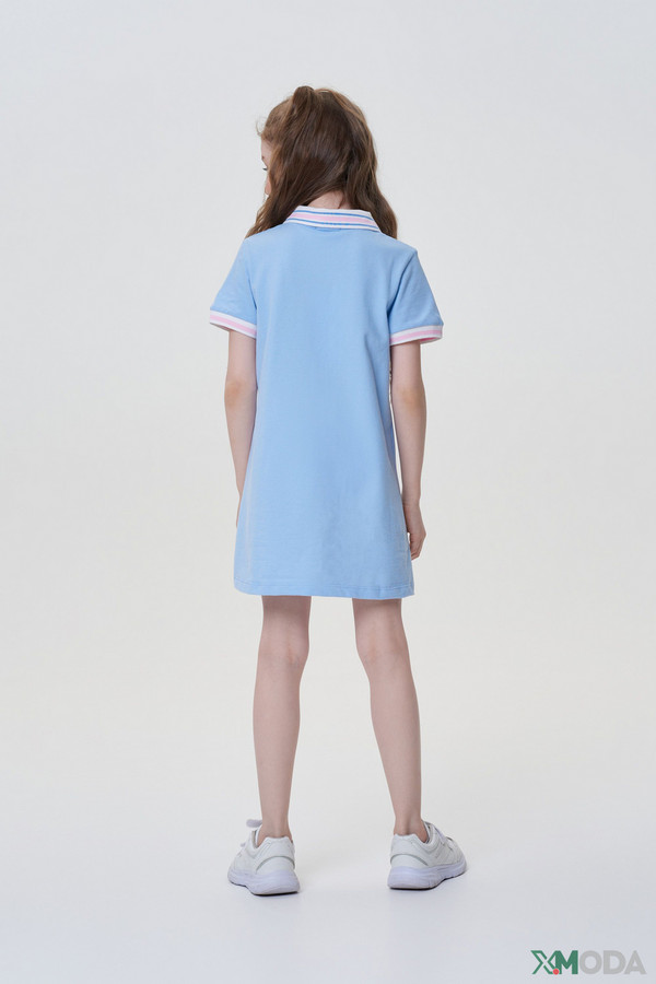 Платье Choupette, размер 34-134, цвет голубой - фото 3