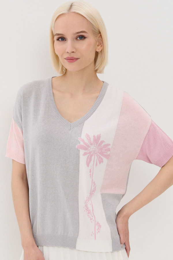 Пуловер VAY, размер 50-52, цвет розовый - фото 2