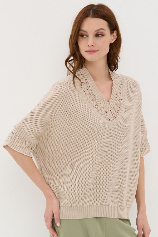 Пуловер NEWVAY, размер 44-54, цвет бежевый - фото 3