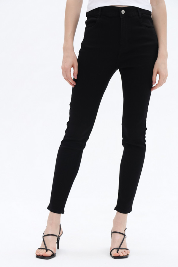 Модные джинсы Alcott, размер 42(L32), цвет чёрный - фото 1
