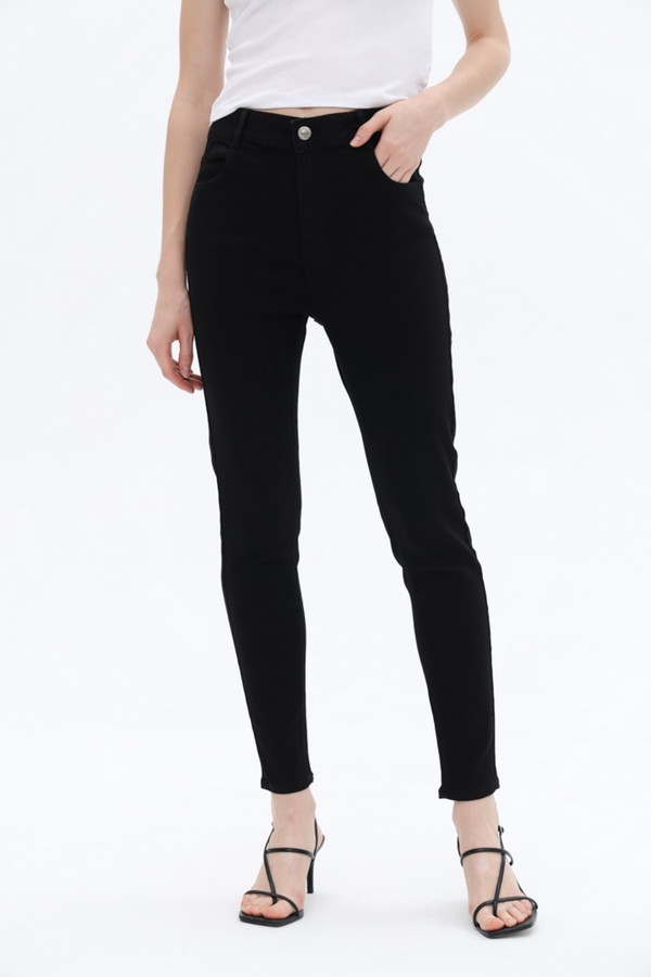Модные джинсы Alcott, размер 42(L32), цвет чёрный - фото 3