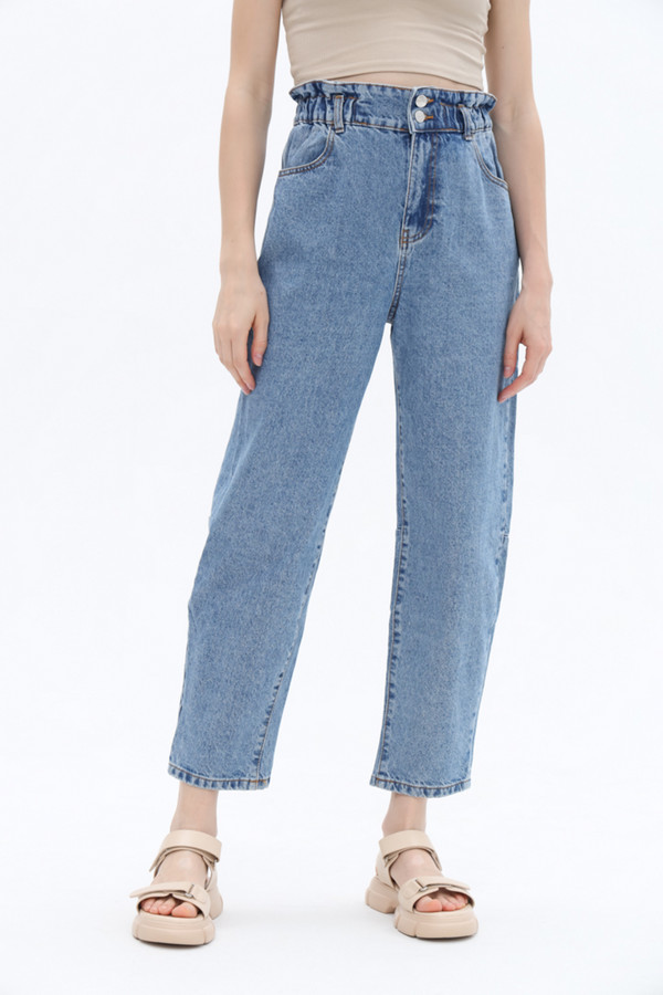 Модные джинсы Alcott, размер 44(L32), цвет синий - фото 4