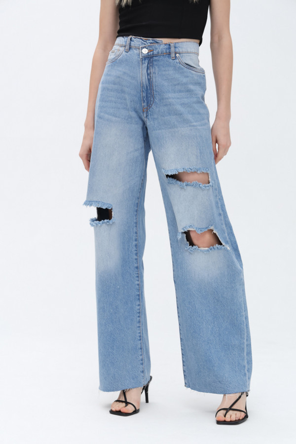 Модные джинсы Alcott, размер 46(L32), цвет синий - фото 1