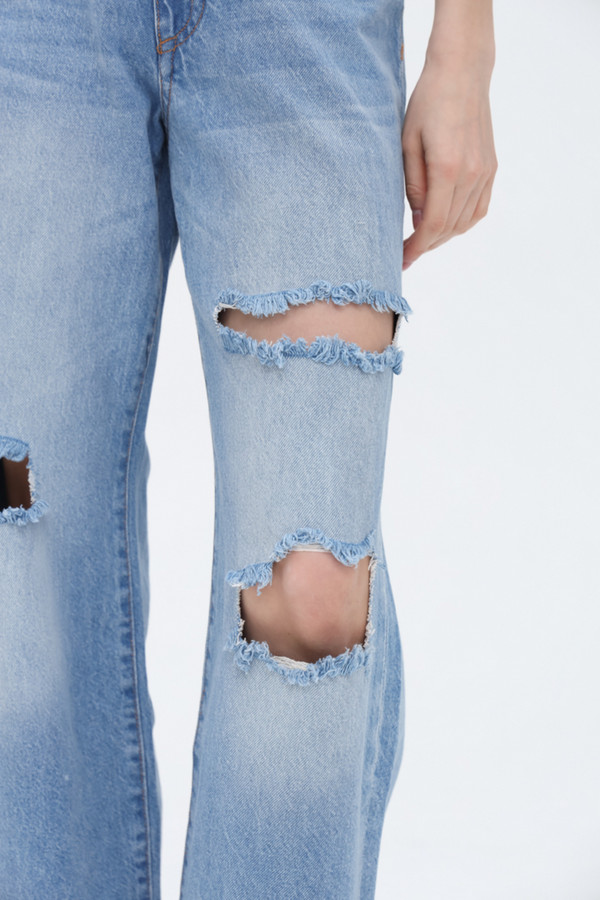 Модные джинсы Alcott, размер 46(L32), цвет синий - фото 6