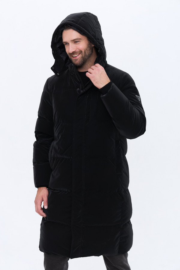 Пальто Guess, размер 56, цвет чёрный - фото 5