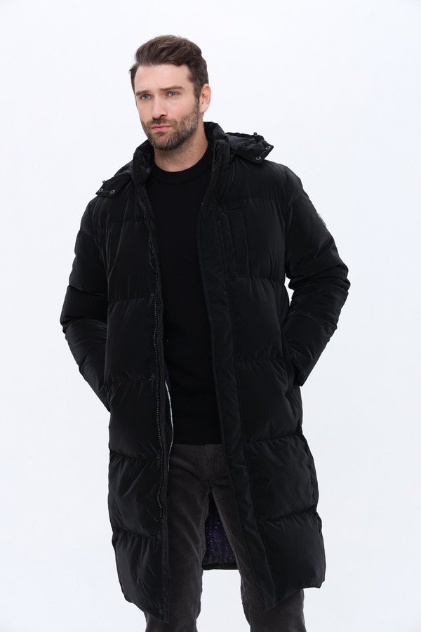 Пальто Guess, размер 56, цвет чёрный - фото 3