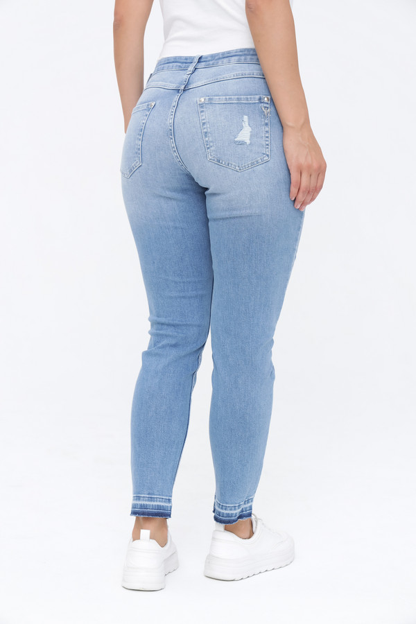 Модные джинсы Monari, размер 44, цвет голубой - фото 4