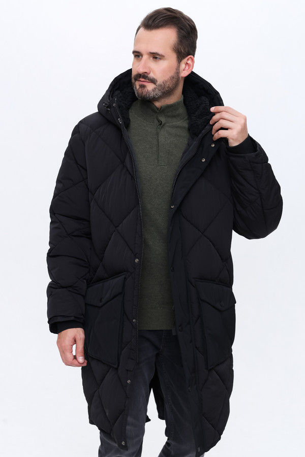Пальто Strellson, размер 48, цвет чёрный - фото 1