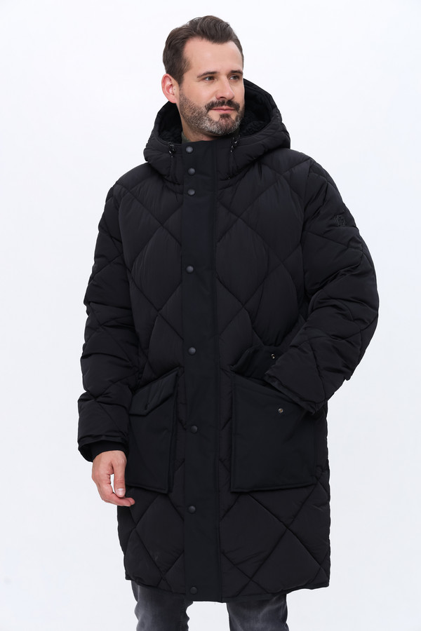Пальто Strellson, размер 50, цвет чёрный - фото 5