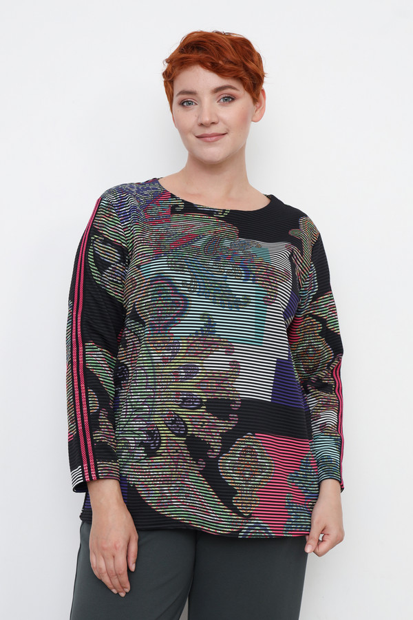 Пуловер Doris Streich, размер 54, цвет разноцветный - фото 3