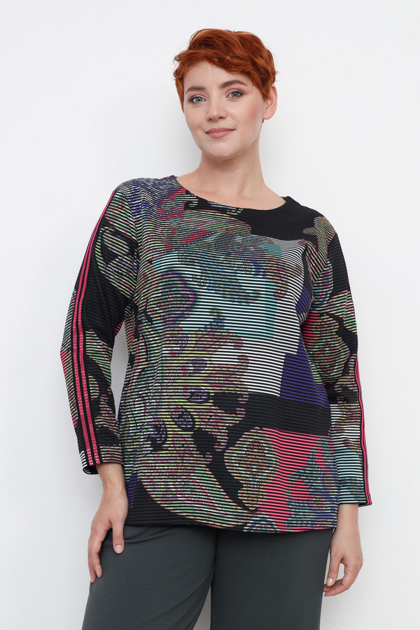 Пуловер Doris Streich, размер 54, цвет разноцветный - фото 1