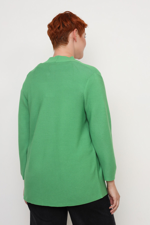 Кардиган Rabe collection, размер 54, цвет зелёный - фото 4
