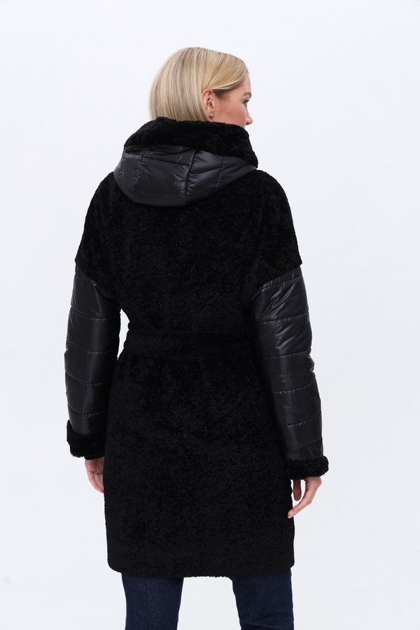 Пальто Electra style, размер 46, цвет чёрный - фото 6