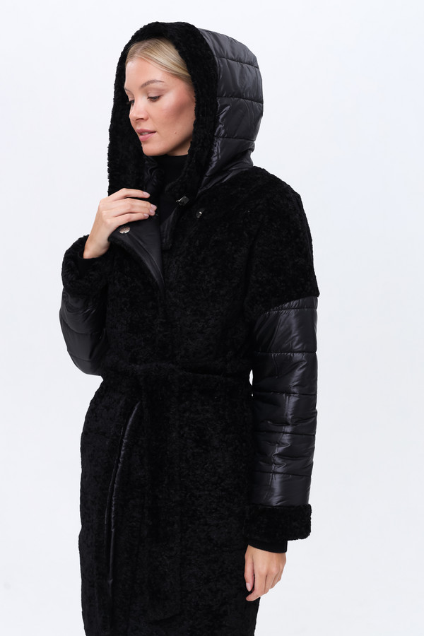 Пальто Electra style, размер 46, цвет чёрный - фото 5