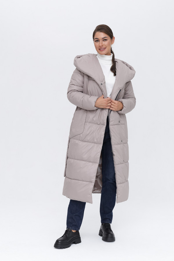 Пальто Electra style, размер 42, цвет серый - фото 2