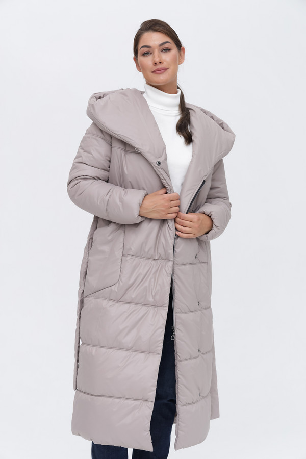 Пальто Electra style, размер 42, цвет серый - фото 3