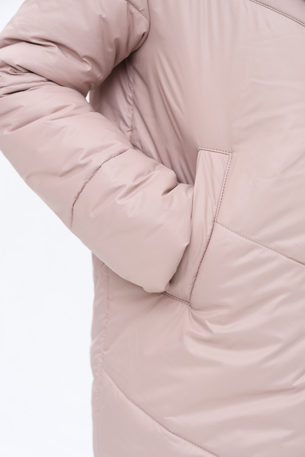 Пальто Electra style, размер 50, цвет розовый - фото 9