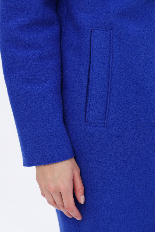 Пальто Oui, размер 46, цвет синий - фото 7