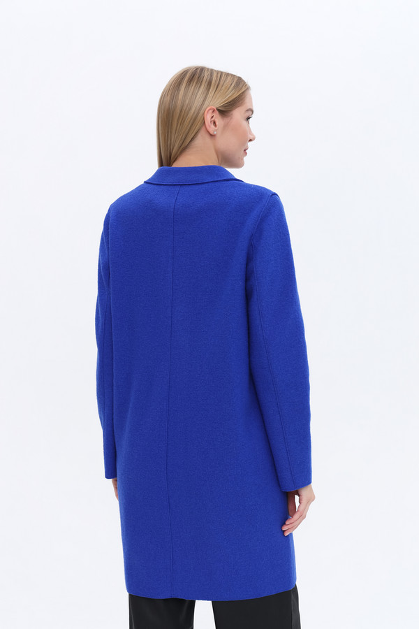 Пальто Oui, размер 46, цвет синий - фото 5