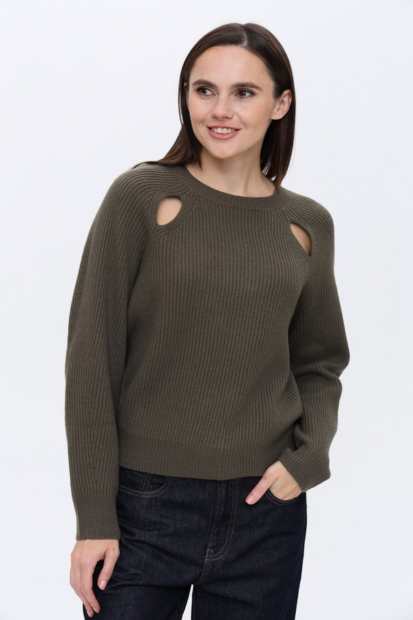 Пуловер Luisa Cerano, размер 52, цвет зелёный - фото 3