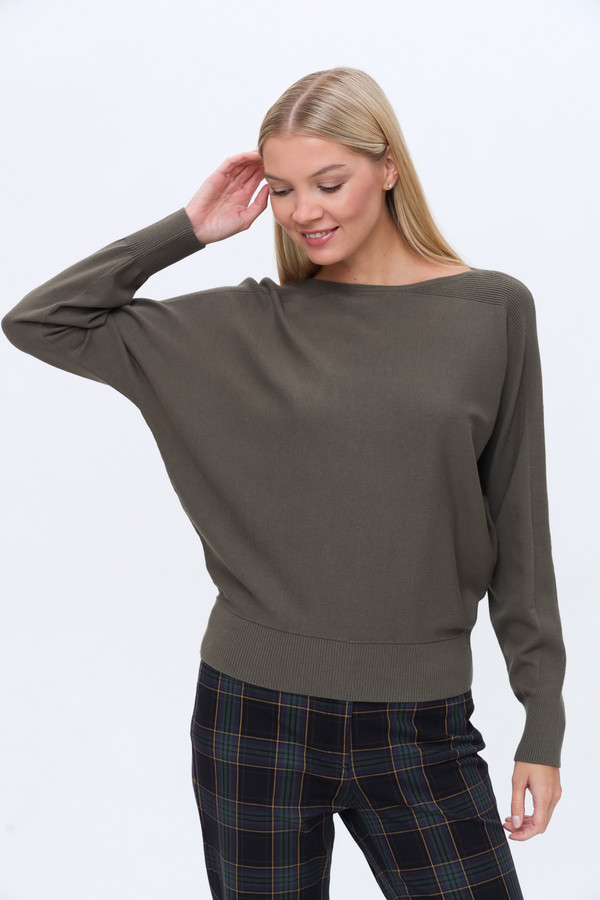 Пуловер Luisa Cerano, размер 48, цвет серый - фото 3