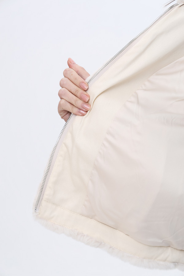 Куртка Oui, размер 46, цвет бежевый - фото 11