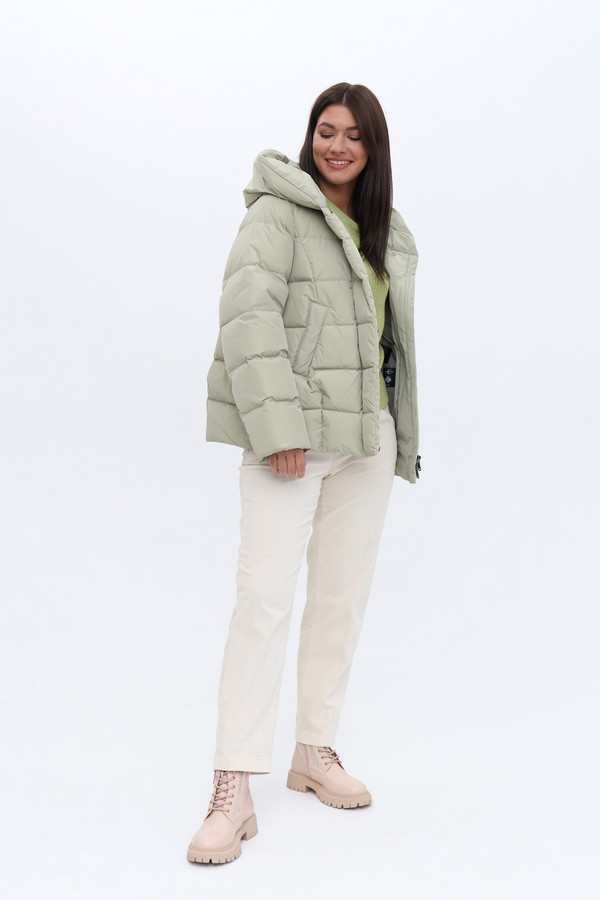 Куртка Luisa Cerano, размер 48, цвет зелёный - фото 2
