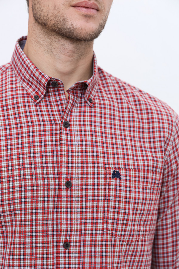 Рубашка с длинным рукавом Lerros, размер 54-56, цвет красный - фото 5