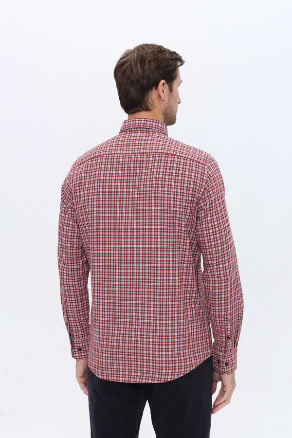Рубашка с длинным рукавом Lerros, размер 54-56, цвет красный - фото 4